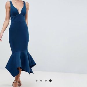 ASOS Bodycon Pephem Midi Dress